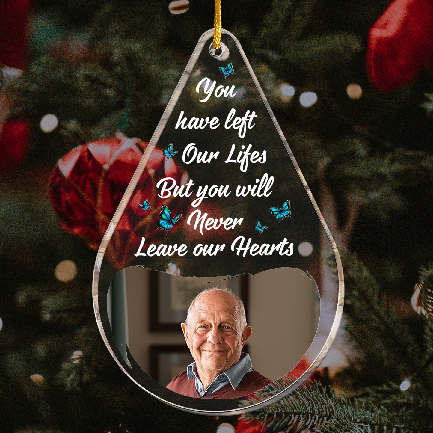 Memories Too Beautiful To Forget - Personalized Acrylic Photo Ornament