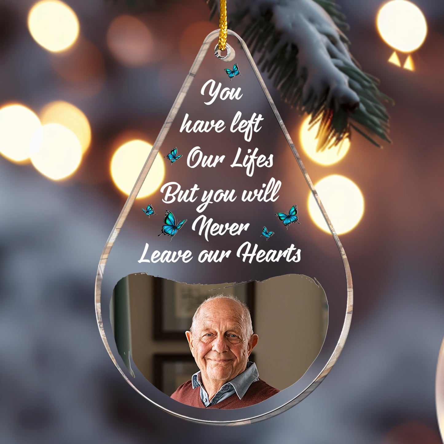 Memories Too Beautiful To Forget - Personalized Acrylic Photo Ornament