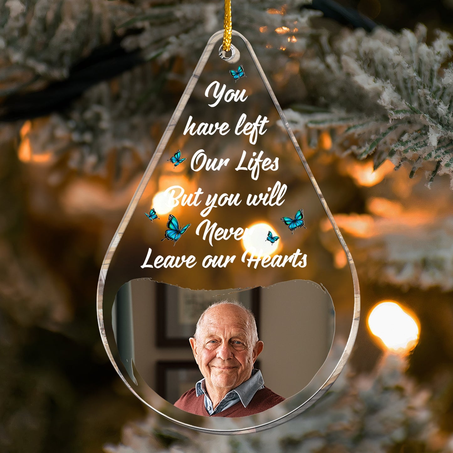 Memories Too Beautiful To Forget - Personalized Acrylic Photo Ornament