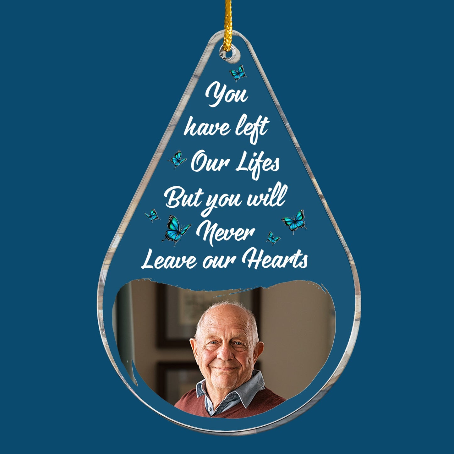 Memories Too Beautiful To Forget - Personalized Acrylic Photo Ornament