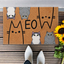 Meow - Personalized Doormat