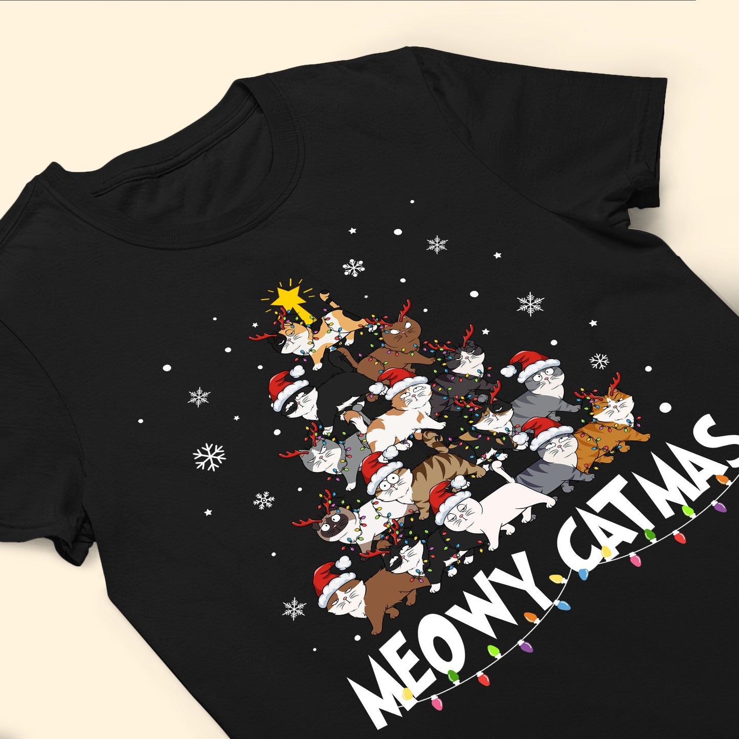 Meowy Catmas - New Version - Personalized Shirt