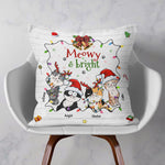 Meowy & Bright - Personalized Pillow (Insert Included)