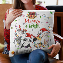 Meowy & Bright - Personalized Pillow (Insert Included)