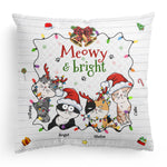 Meowy & Bright - Personalized Pillow (Insert Included)
