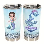 Mermaid Soul Sailor Mouth - Personalized Tumbler Cup - Birthday Gift For Mermaid Lovers, Beach Lovers, Merfriends, Friends