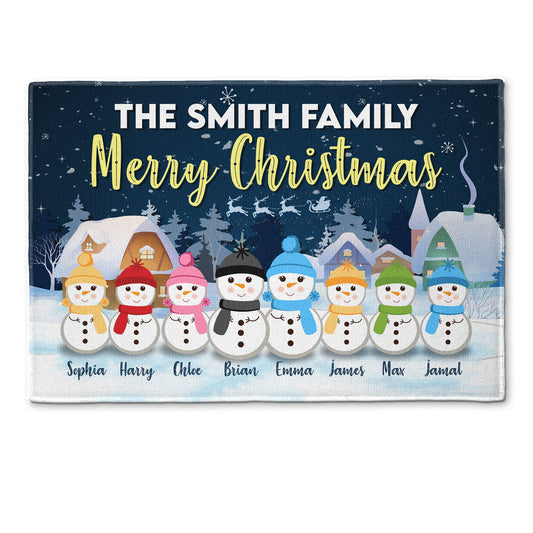 Merry Christmas - Personalized Doormat - Christmas, Loving, Home Decor Gift For Family
