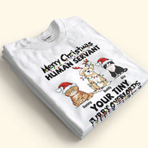 Merry Christmas Human Servant - Personalized Shirt