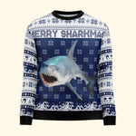 Merry Sharkmas - Personalized Photo Ugly Sweater