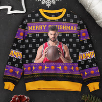 Merry Swishmas - Personalized Photo Ugly Sweater