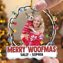 Merry Woofmas - Personalized Acrylic Photo Ornament