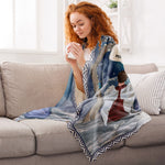 Message From Heaven - Personalized Blanket - Memorial, Loving, Christmas Gift For Family With Lost Ones, Children, Grandkids, Siblings, Cousins