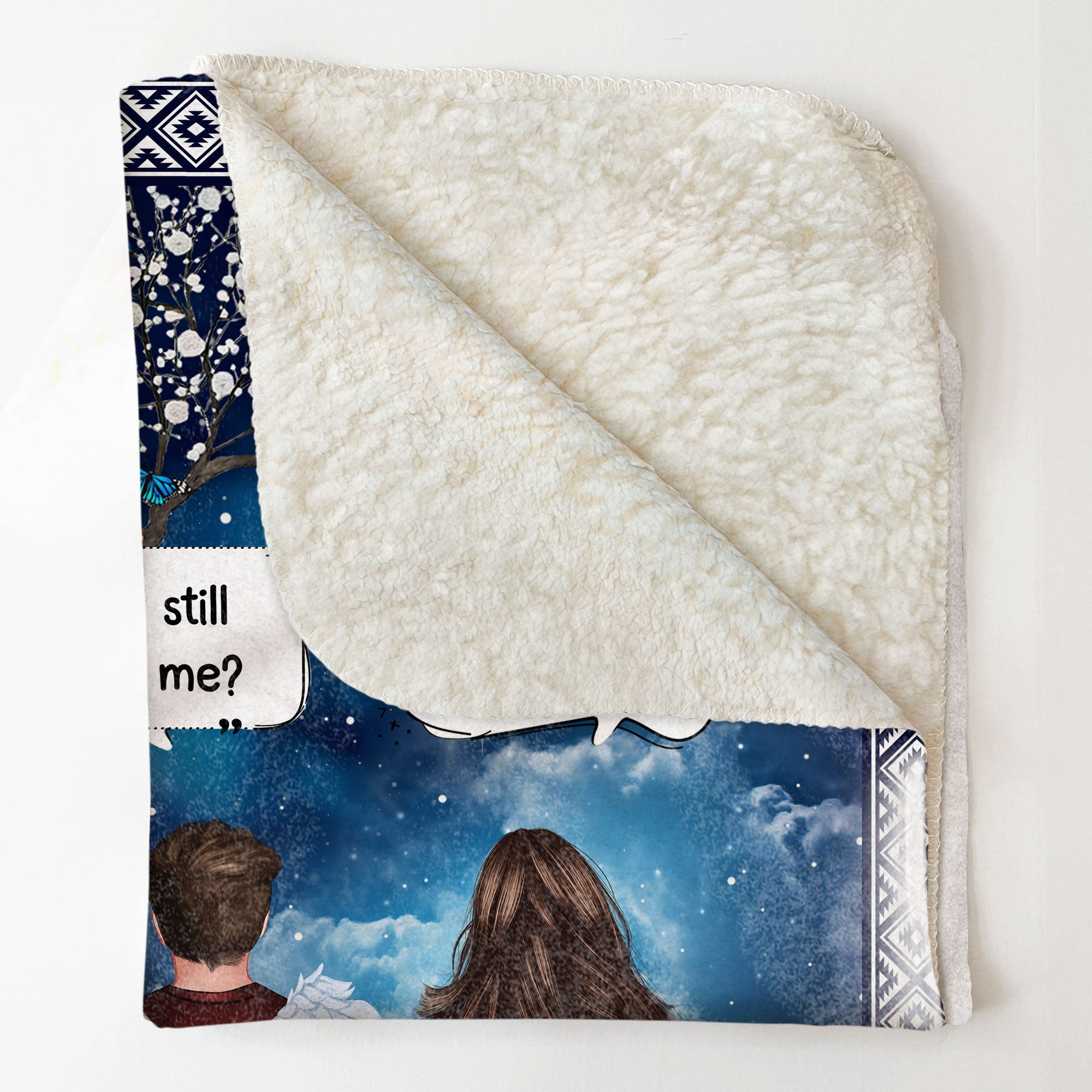 Message From Heaven - Personalized Blanket - Memorial, Loving, Christmas Gift For Family With Lost Ones, Children, Grandkids, Siblings, Cousins