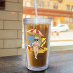 Might Be Water Might Be Vodka - Personalized Acrylic Tumbler With Straw