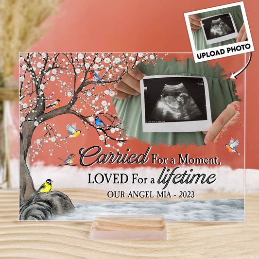 Miscarriage Memorial Gift Baby Loss Gift - Personalized Acrylic Photo Plaque