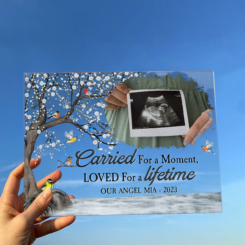 Miscarriage Memorial Gift Baby Loss Gift - Personalized Acrylic Photo Plaque