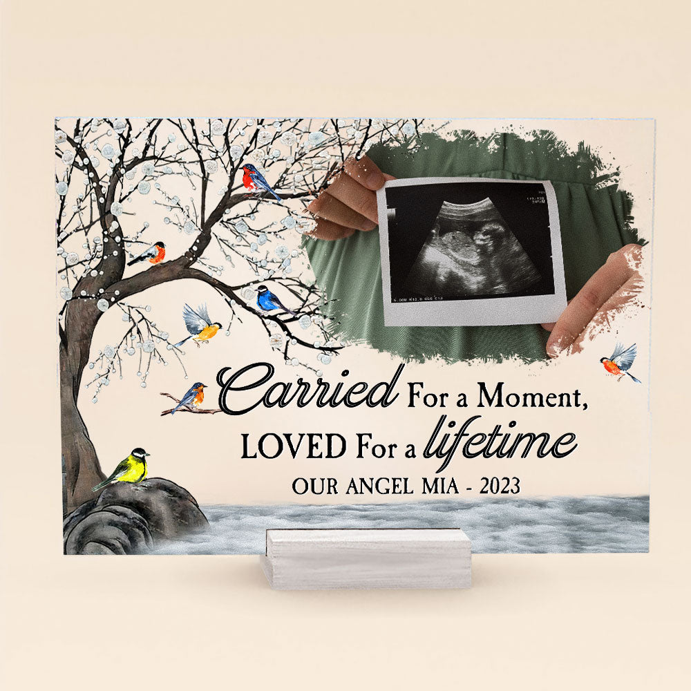 Miscarriage Memorial Gift Baby Loss Gift - Personalized Acrylic Photo Plaque