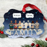 Miss You Beyond The Stars - Personalized Aluminum, Wooden Ornament - Memorial Christmas Gift For Family Members, Brothers, Sisters, Mom And Dad