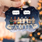 Miss You Beyond The Stars - Personalized Aluminum, Wooden Ornament - Memorial Christmas Gift For Family Members, Brothers, Sisters, Mom And Dad