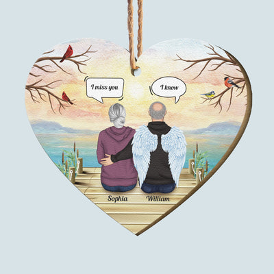 Miss You Everyday - Personalized Custom Shaped Wooden Ornament