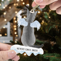 Missing My Cat - Personalized Wooden Ornament