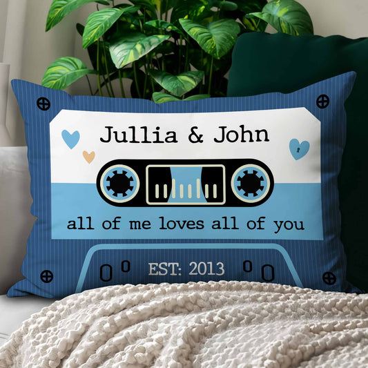 Mixtape Love - Personalized Custom Shaped Pillow