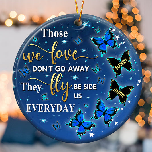 They Fly Beside Us - Personalized Ceramic Ornament