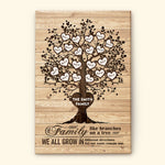 Family Like Branches On A Tree - Personalized Poster/Wrapped Canvas - Christmas Gift For Your Family