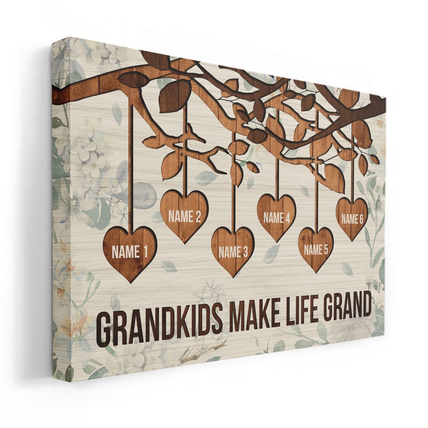 Grandkids Make Life Grand, Family Custom Poster/Canvas, Gift For Family-Macorner