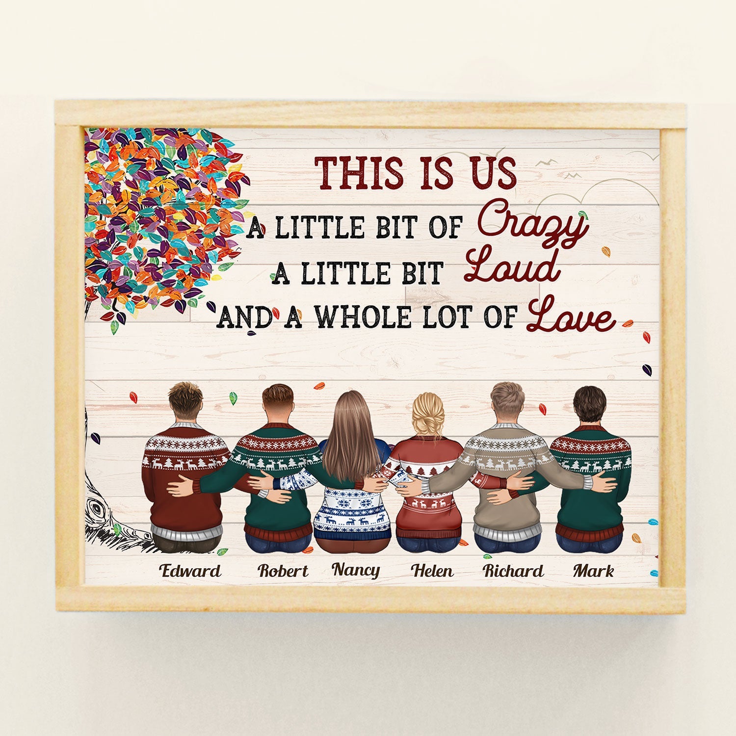 First My Brothers & Sisters, Forever My Friends - Personalized Poster - Family Hugging