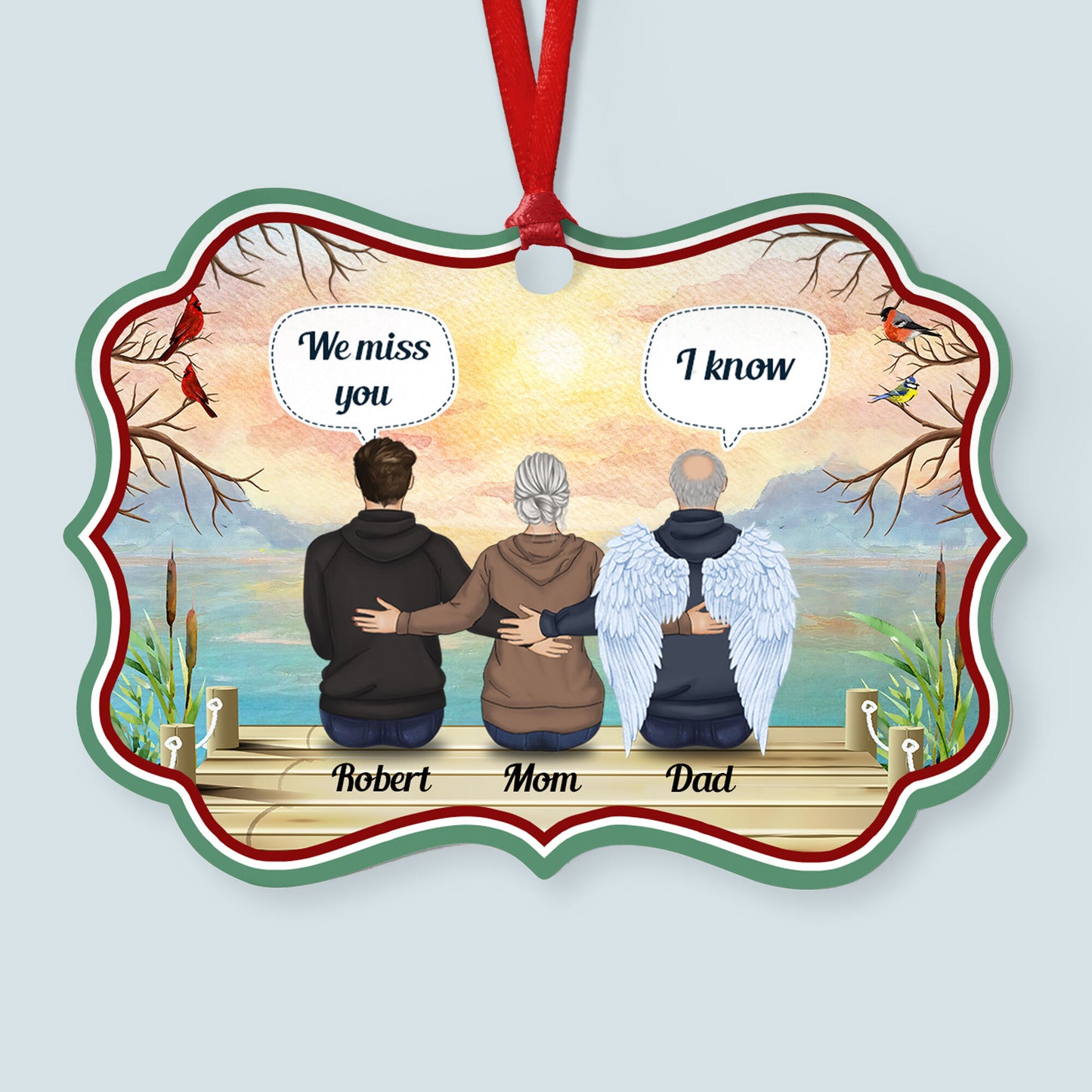 We Will Always Miss You - Personalized Aluminum/Wooden Ornament