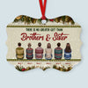 There Is No Greater Gift Than Brothers &amp; Sister - Personalized Aluminum Ornament - Christmas Gift For Brothers And Sisters