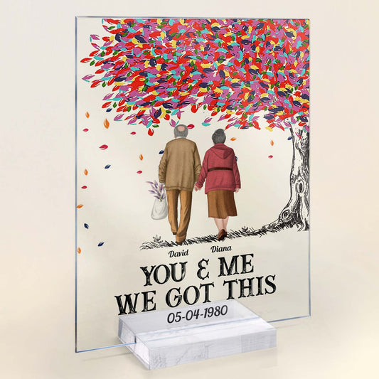 We Got This - Personalized Acrylic Plaque - Birthday Gift Anniversary Gift For Wife, Husband, Gift For Parents, Gift From Son, Daughter