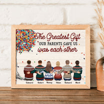 First My Brothers & Sisters, Forever My Friends - Personalized Poster - Family Hugging