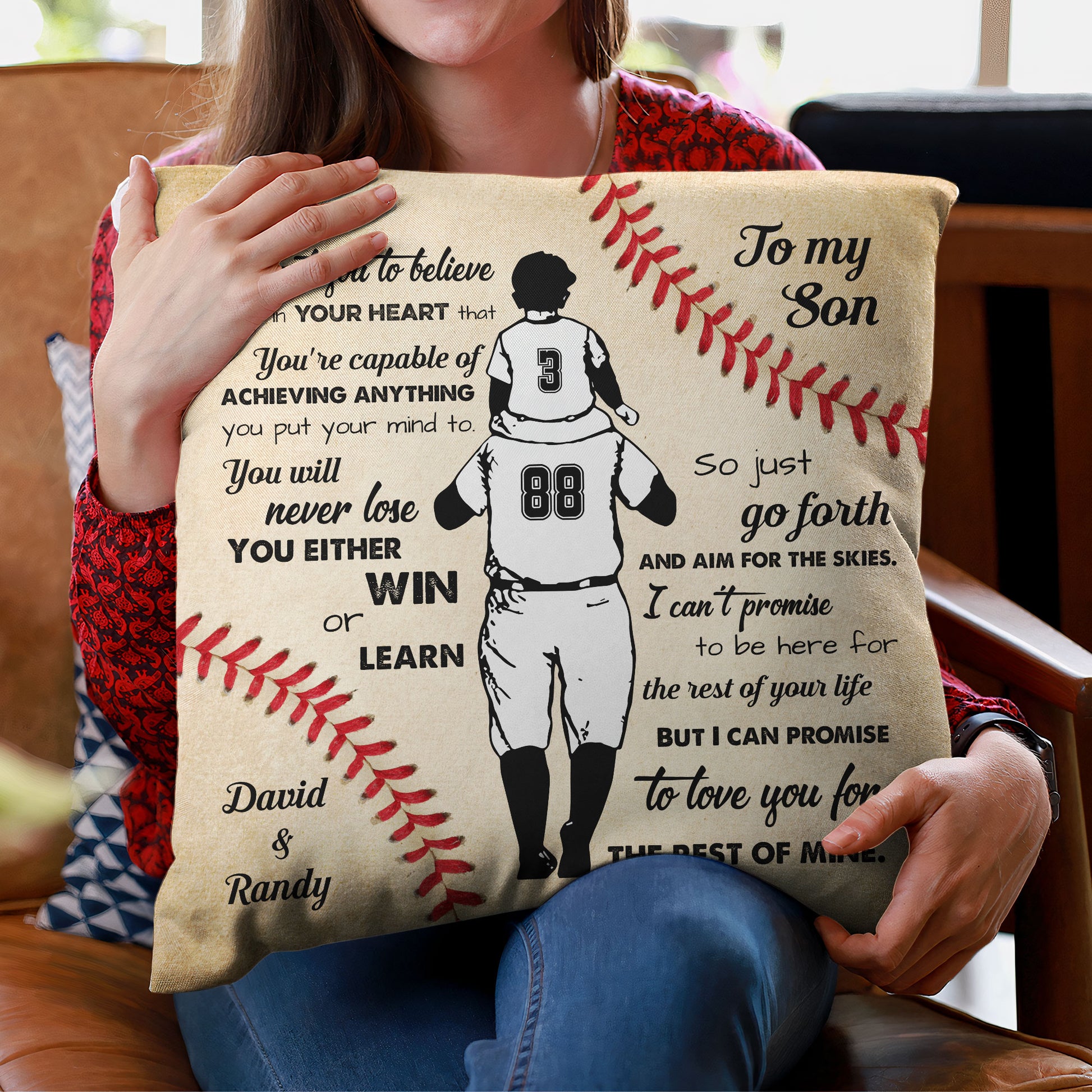 I Love You For The Rest Of My Life, Family Custom Pillow, Gift For Your Sons-Macorner