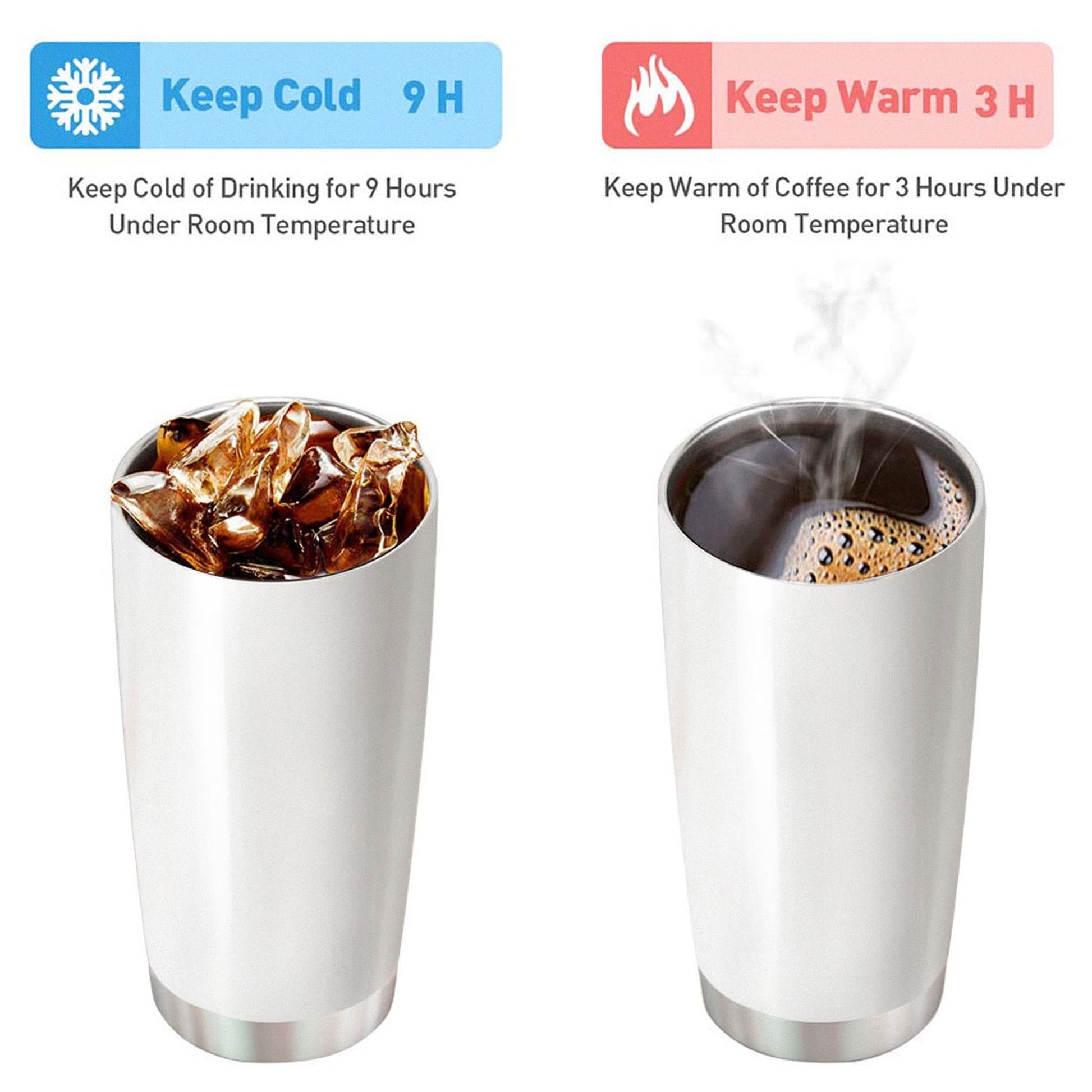 Custom Graphic Double Wall Stainless Steel Tumbler Mug with Straw