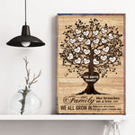 Family Like Branches On A Tree - Personalized Poster/Wrapped Canvas - Christmas Gift For Your Family