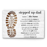 Thank You For Stepping In And Being The Dad You Didn't Have To Be Canvas & Poster-Macorner