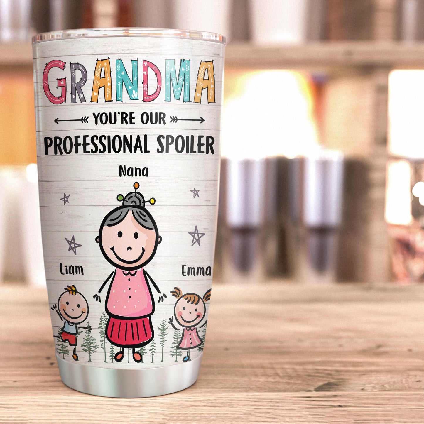 Grandma You're My Professional Spoiler I Love You, Family, Grandma Custom Tumbler, Gift For Grandmas, Nanas, Moms, Mothers-Macorner