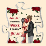 You Are The Missing Piece To My Heart - Personalized Puzzle Piece Acrylic Plaque