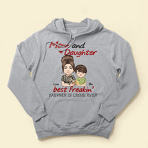 Mom And Daughter Best Freakin' Partner In Crime Ever - Personalized Shirt - Birthday, Mother's Day Gift For Mom, Mother, Mama