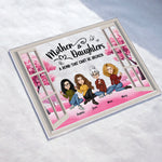 Mom And Daughters A Bond That Can't Be Broken - Personalized Acrylic Plaque
