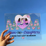 Mom And Daughters - Personalized Acrylic Plaque