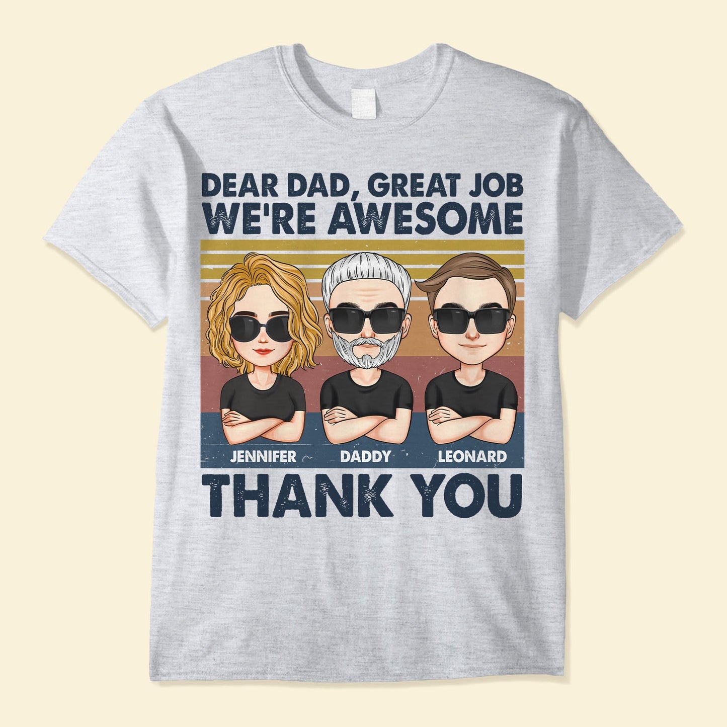 Mom, Dad - Thank You - Personalized Shirt