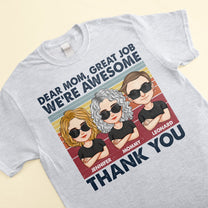 Mom, Dad - Thank You - Personalized Shirt