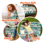 Mom Don't Cry For Me - Personalized Blanket - Grief Gift For Dog Owners, Sympathy Gift For Loss Of Dogs, Cats
