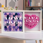 Mom Gift We Love You - Personalized Flower Shadow Box - Gift For Mom