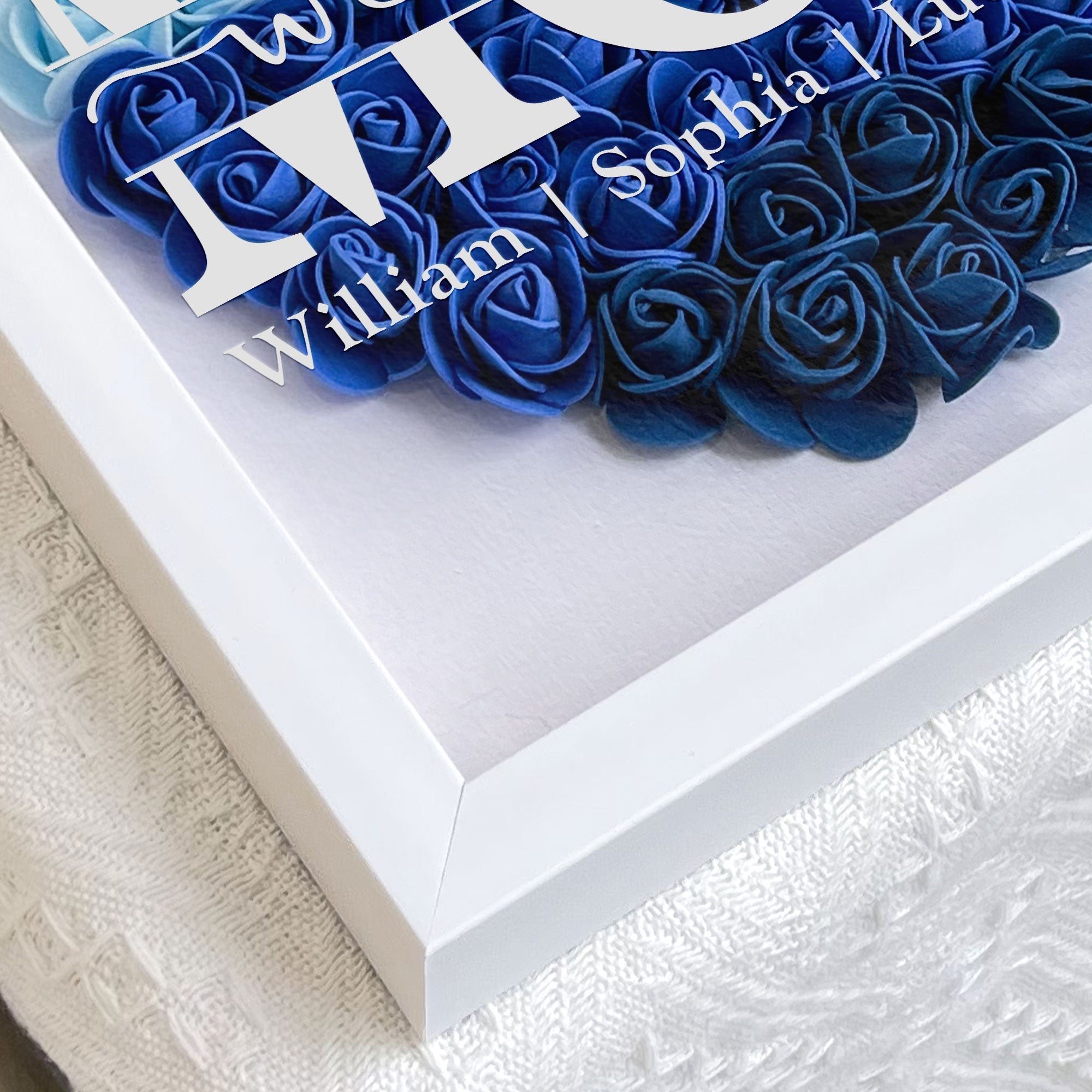 Mom Gift We Love You - Personalized Flower Shadow Box - Gift For Mom