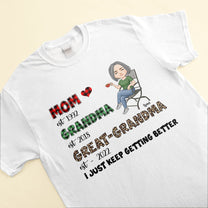 Mom-Grandma-Great Grandma - Personalized Shirt - Gift For Grandma, Grandmother, Mom