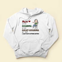 Mom-Grandma-Great Grandma - Personalized Shirt - Gift For Grandma, Grandmother, Mom